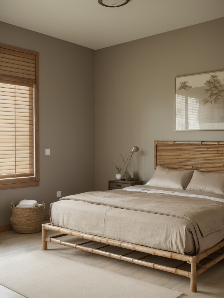 Serene and Stylish: Zen-Inspired Taupe Bedroom Design