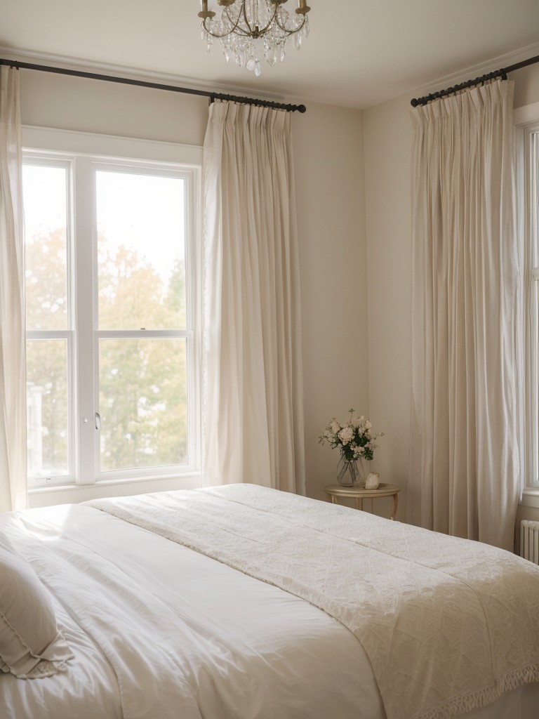 Romantic Bedroom Vibes: Airy & Ethereal with Sheer Curtains!