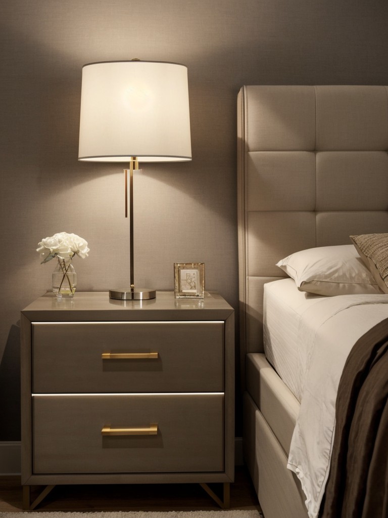 Chic Taupe Bedroom Retreat: Mix & Match Materials for a Luxe Look