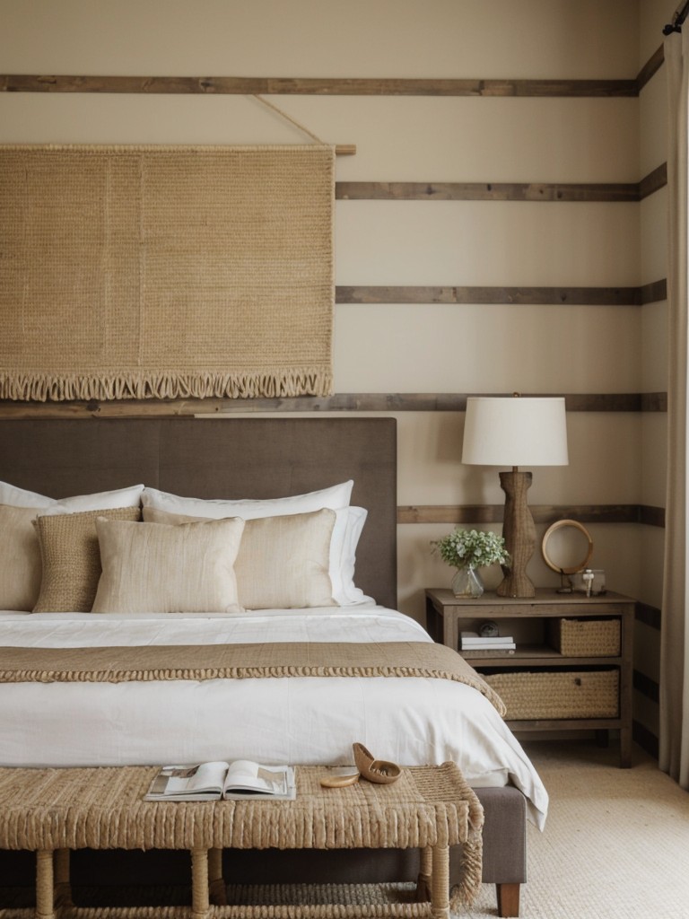 Chic Taupe Bedroom Retreat: Luxurious & Natural Vibes!