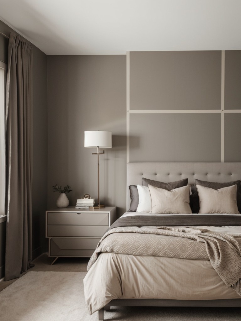 Modern Gender-Neutral Bedroom: Cozy Taupe Oasis