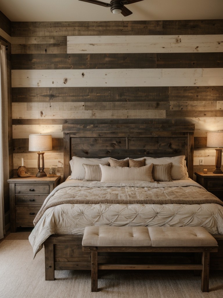 Rustic Charm: Cozy Taupe Bedroom Inspo