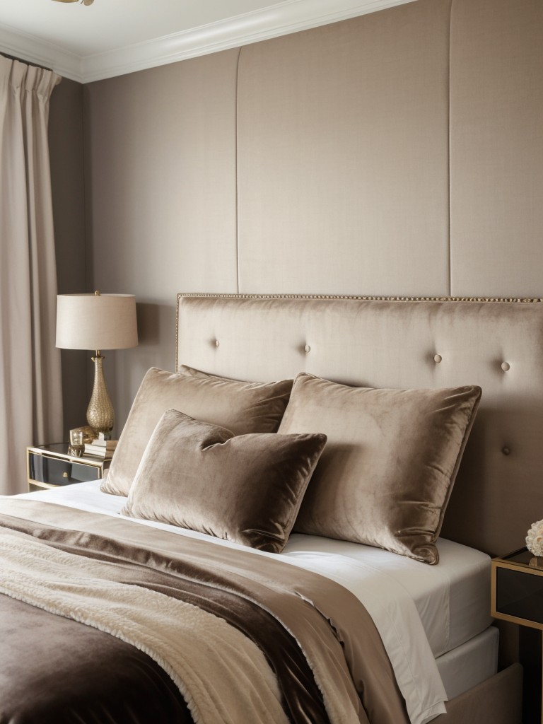 Elegant Taupe Bedroom: Luxurious Accents for Opulent Vibes