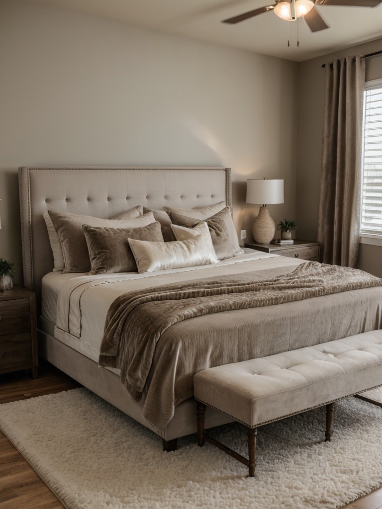 Cozy up Your Bedroom with Luxe Taupe Decor