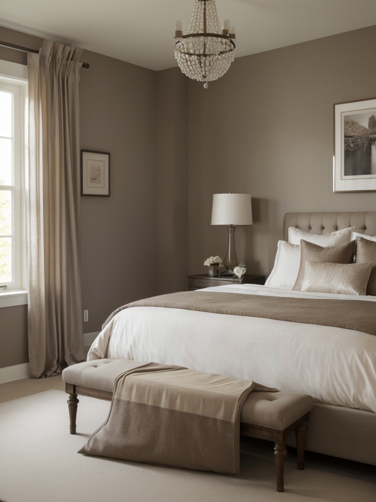 Taupe Dreams: Stylish Apartment Bedroom Décor