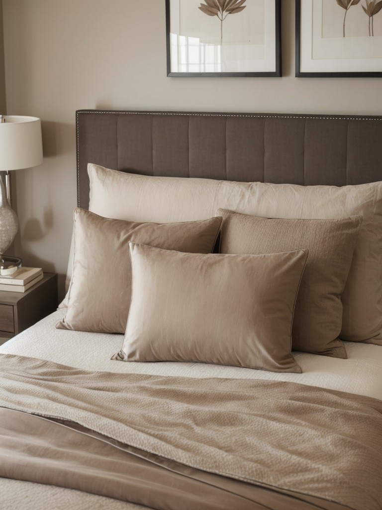 Tranquil Taupe Bedroom: Contemporary Elegance for Your Apartment