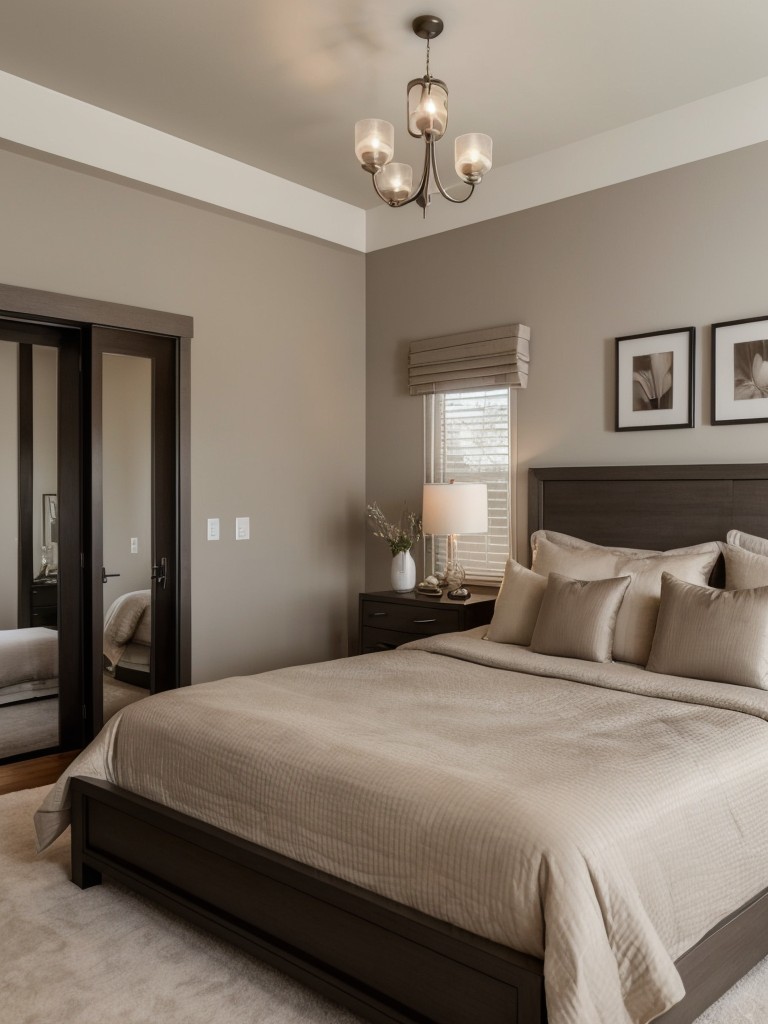 Transform Your Apartment Bedroom with Modern Taupe Design