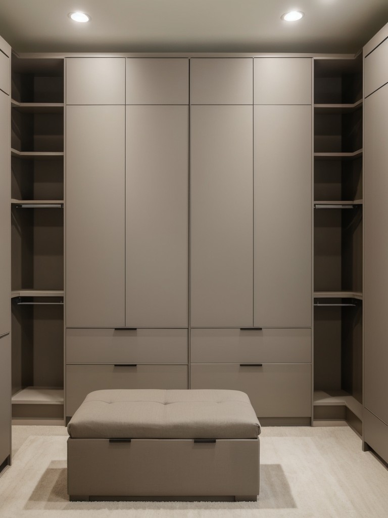 Organize your space with stylish taupe bedroom storage solutions!