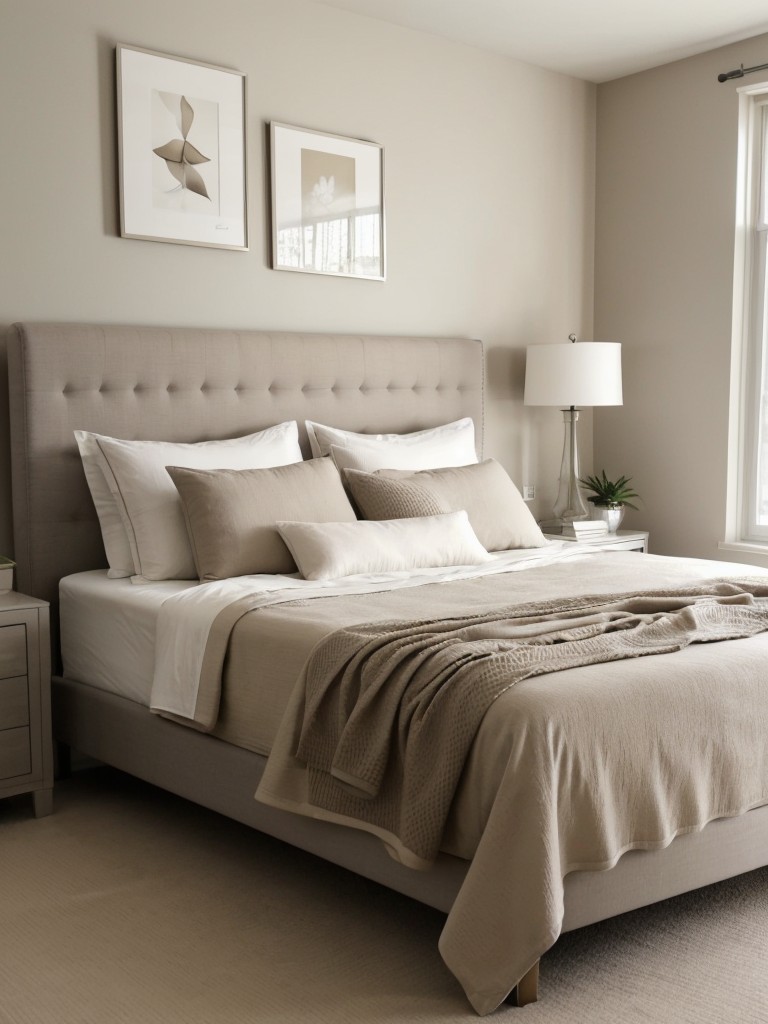 Serene Taupe Bedroom Decor: Minimalist and Inviting