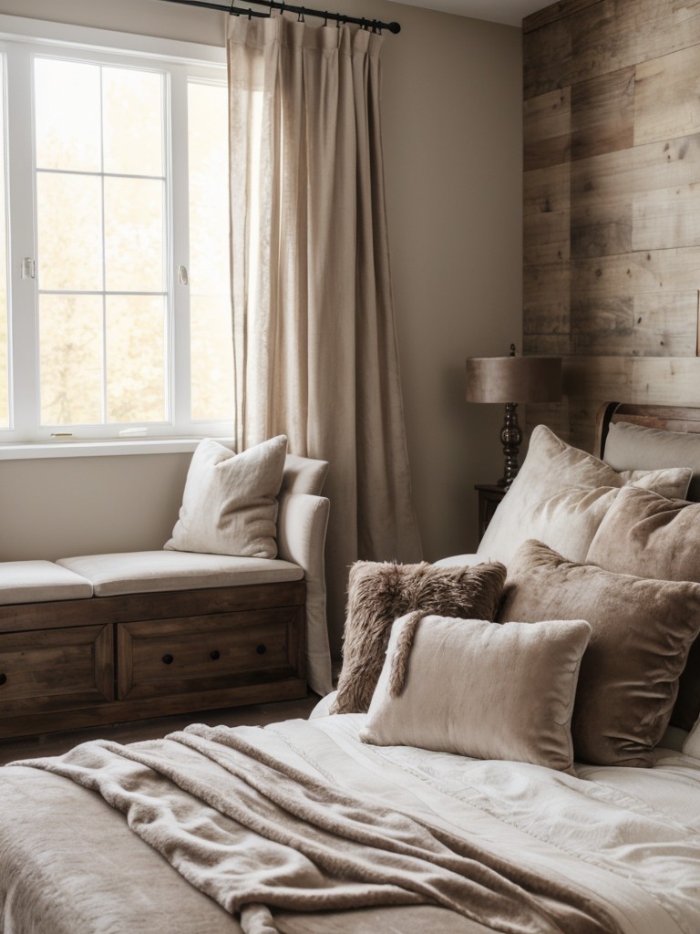 Cozy, Inviting Taupe Bedroom: Embrace Elegance & Rustic Charm