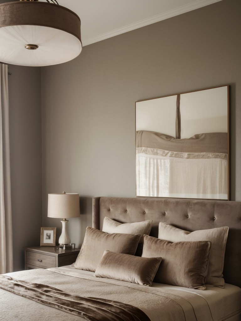 Cozy Taupe Bedroom: Layered Textures for a Luxurious Look