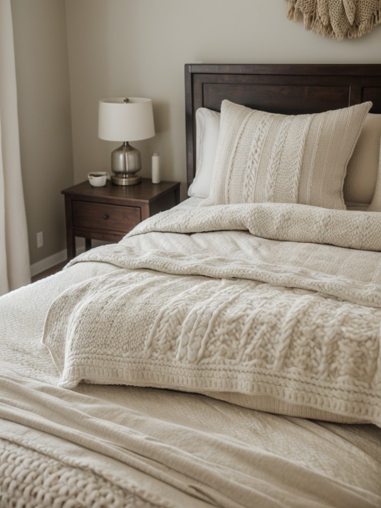 Cozy up your bedroom with layered bedding for a touch of tradition