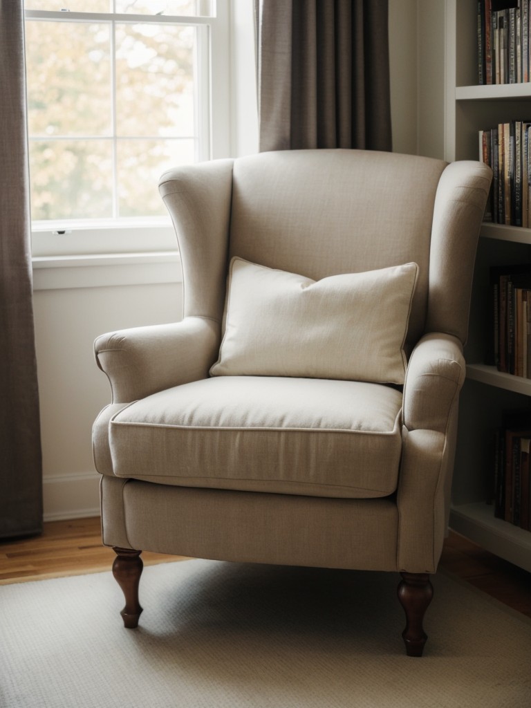 Cozy Bedroom Reading Nook: Traditional Charm for Book Lovers