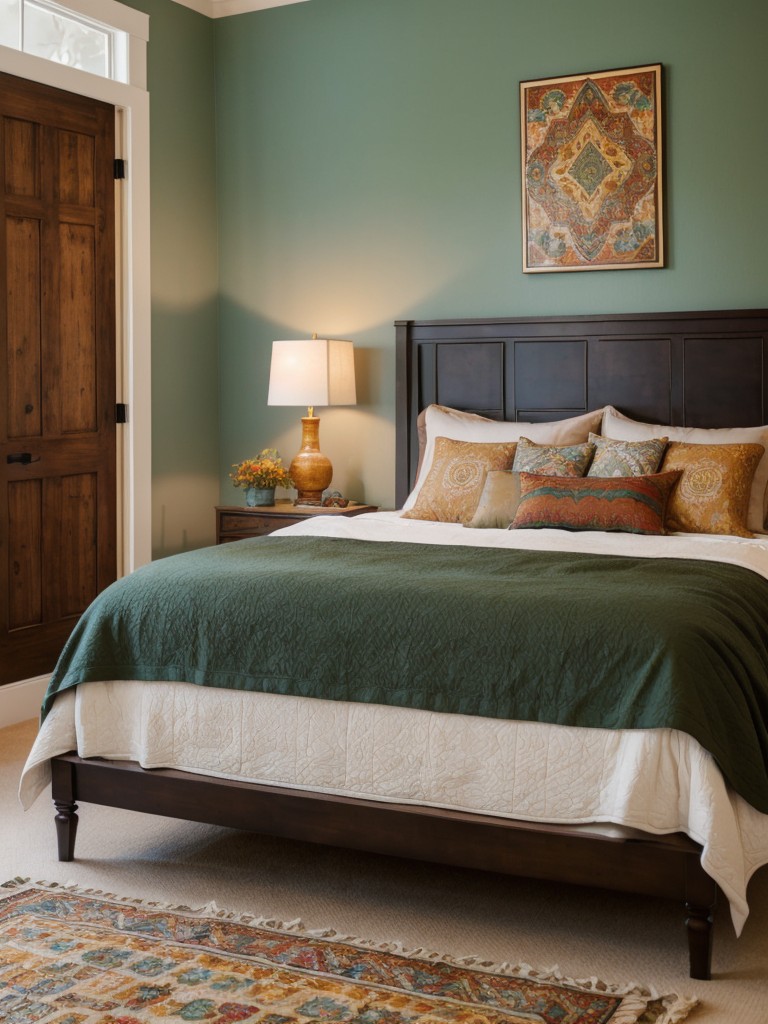 Boho Bedroom Bliss: Infuse Tradition with Jewel Tones & Earthy Hues!