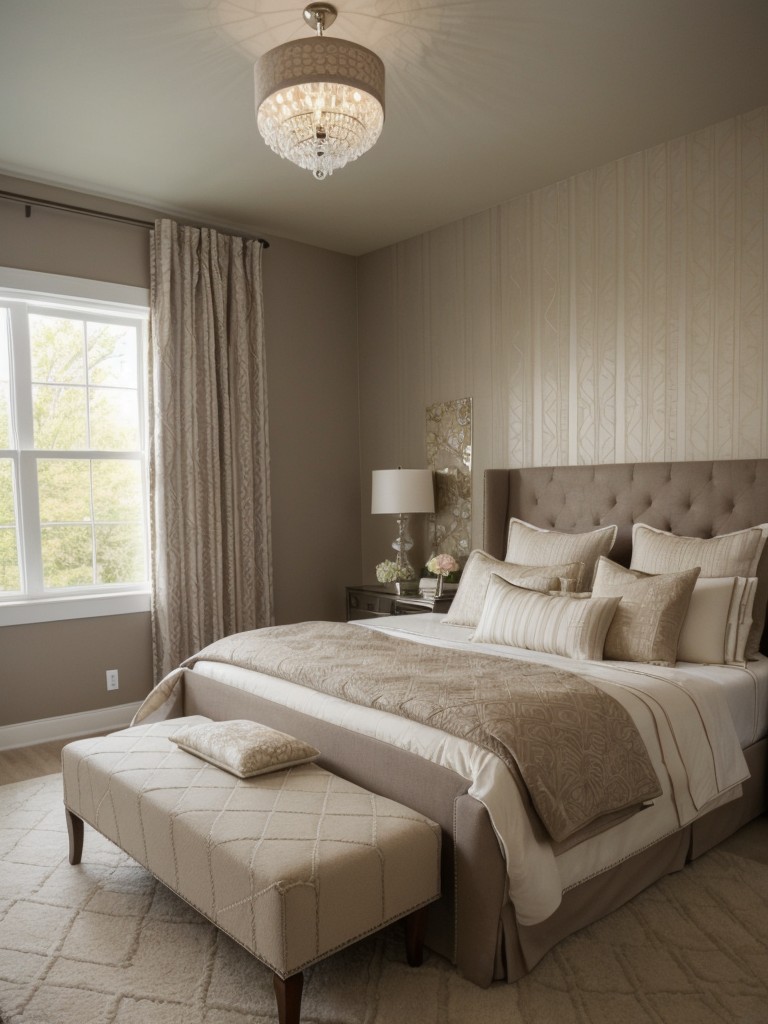 Elegant Taupe Bedroom Decor: Textures, Patterns & More!