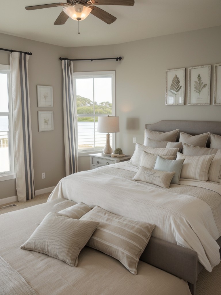 Coastal Chic: Elevate your Bedroom with Timeless Taupe and Beachy Elements