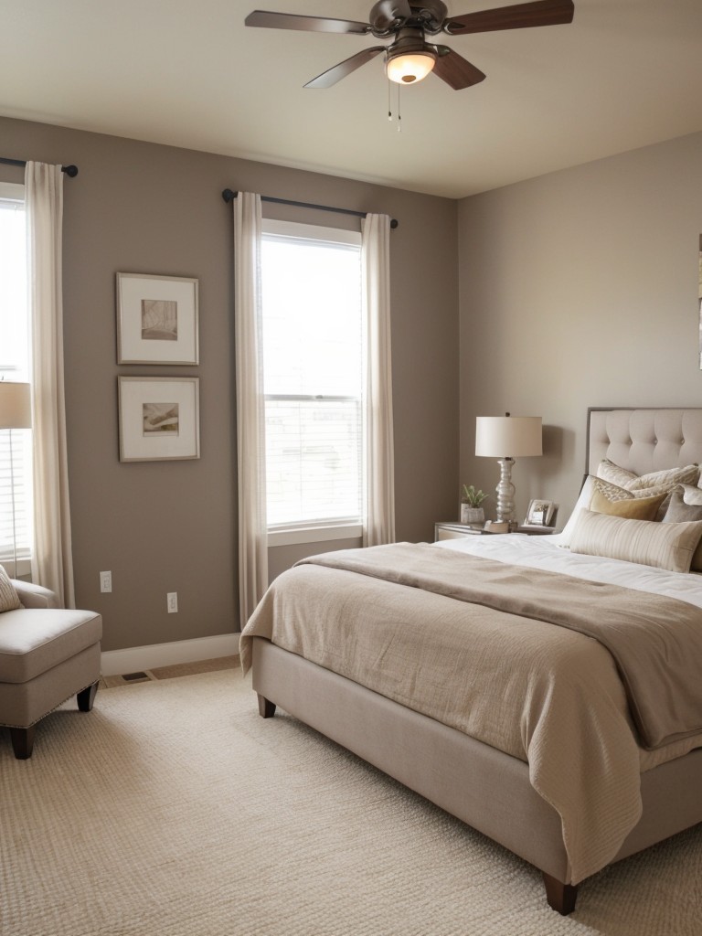 Vibrant Accents to Spice Up Your Taupe Bedroom!