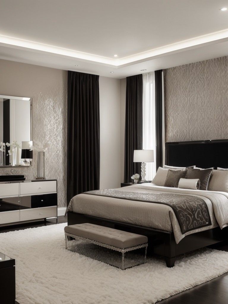 Chic Taupe Apartment Bedroom: Modern and Luxurious Touch!