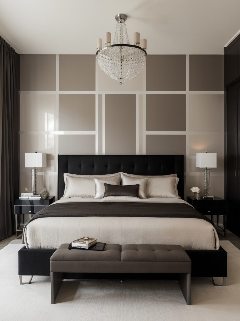 Chic and Contemporary Taupe Bedroom with a Touch of Luxury