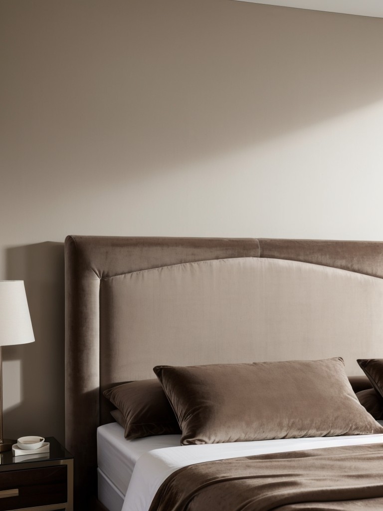 Chic Taupe Bedroom Ideas: Elevate Your Space with a Velvet Headboard!