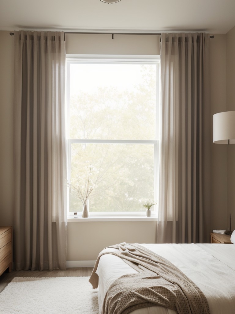 Airy Taupe Bedroom with Minimalist Touch