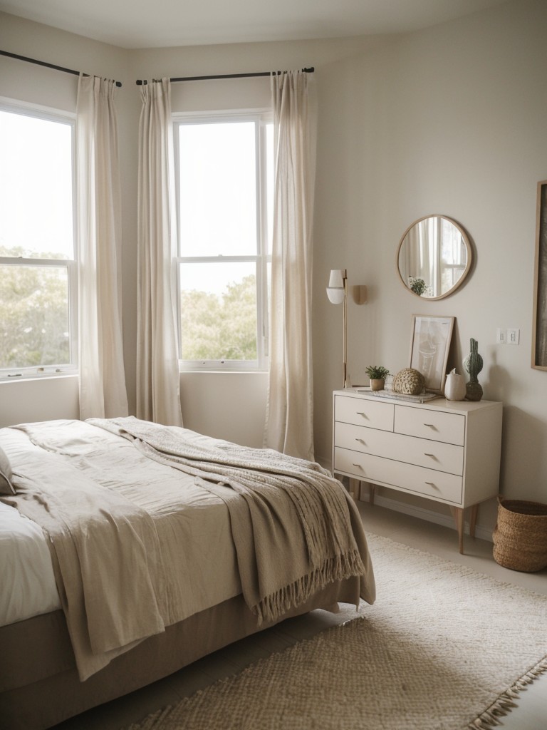 Minimalist Chic: Serene Taupe Apartment Bedroom Ideas