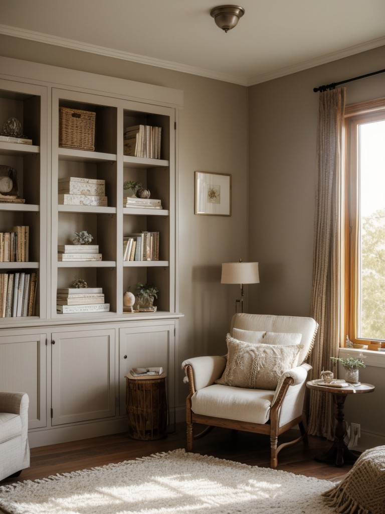 Boho Chic Taupe Bedroom: Cozy Reading Nook Makeover