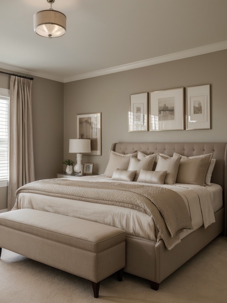 Chic Apartment Decor: Elevate Your Bedroom with Taupe Elegance!