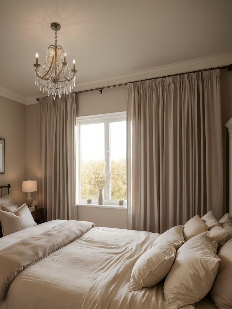 Cozy & Romantic Apartment Bedroom with Taupe Touch