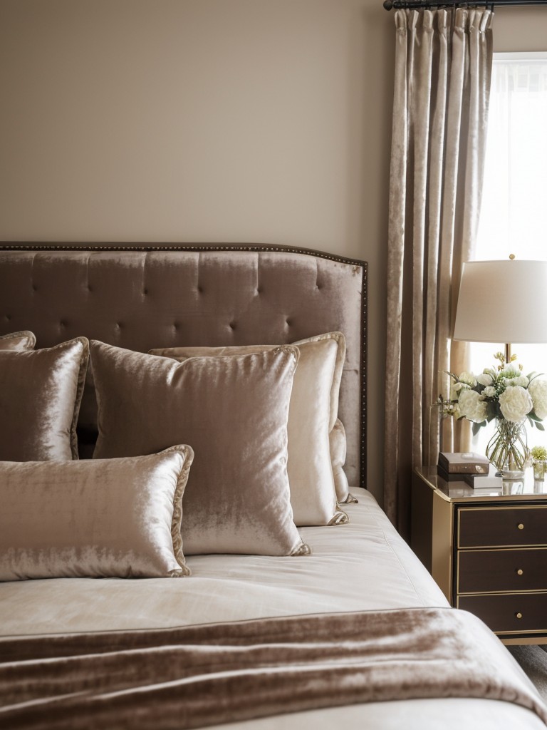 Chic Taupe Bedroom Retreat: Luxury and Romance!