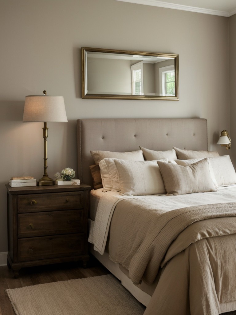 Vintage Vibes: Apartment Decor With Taupe Bedroom Bliss