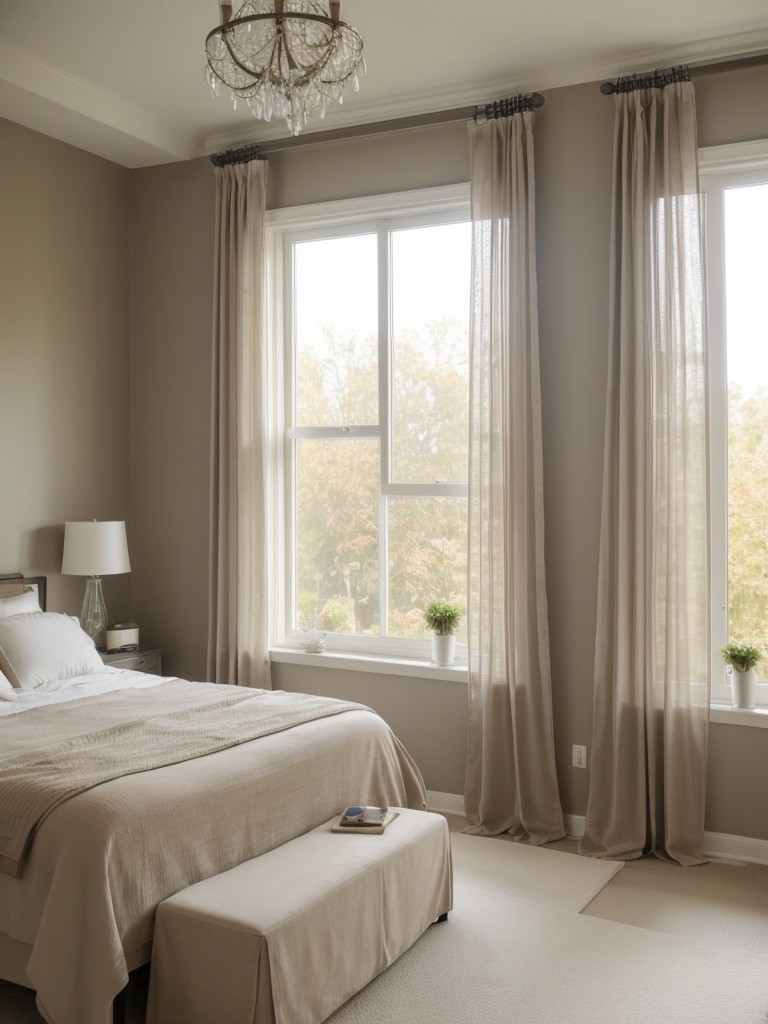 Elegant and Serene: Maximize Space with Sheer Curtains