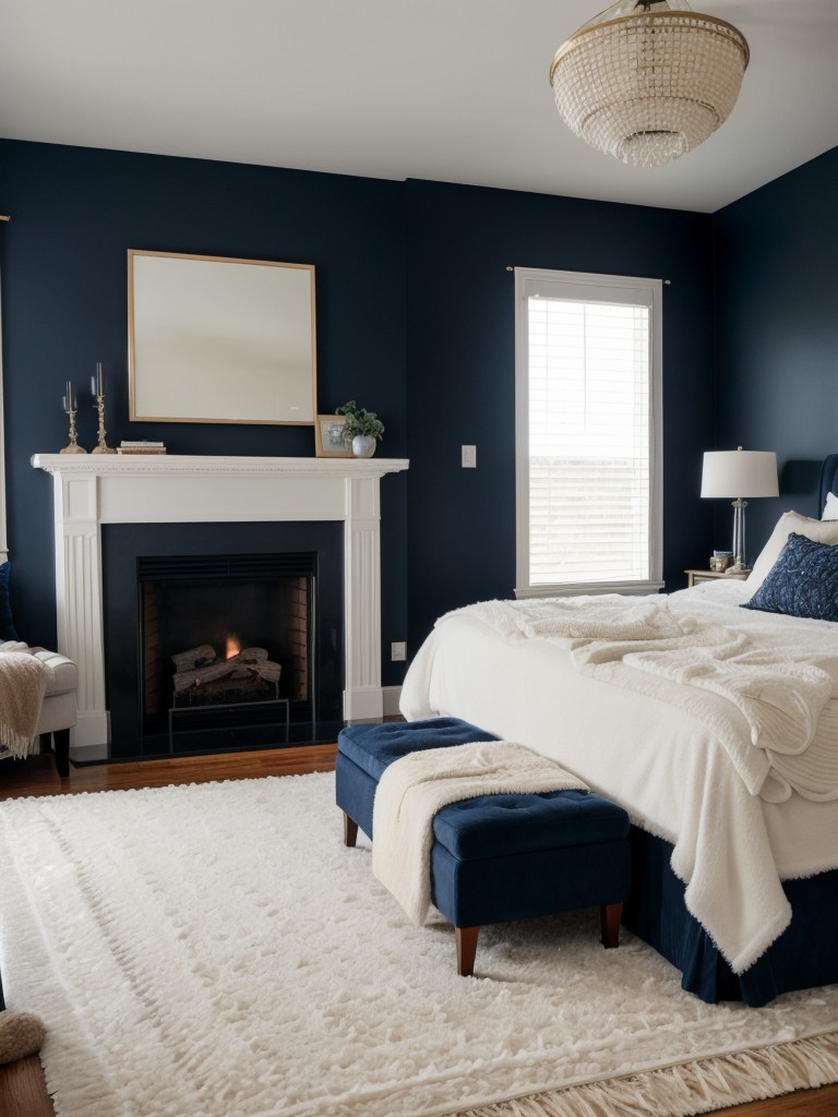 Cozy Apartment Vibes: Dreamy Navy Bedroom Ideas