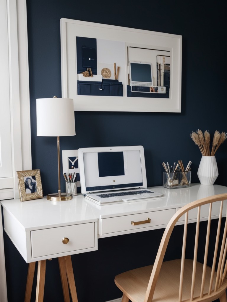 Navy Bedroom Bliss: Stylish & Functional Apartment Ideas!