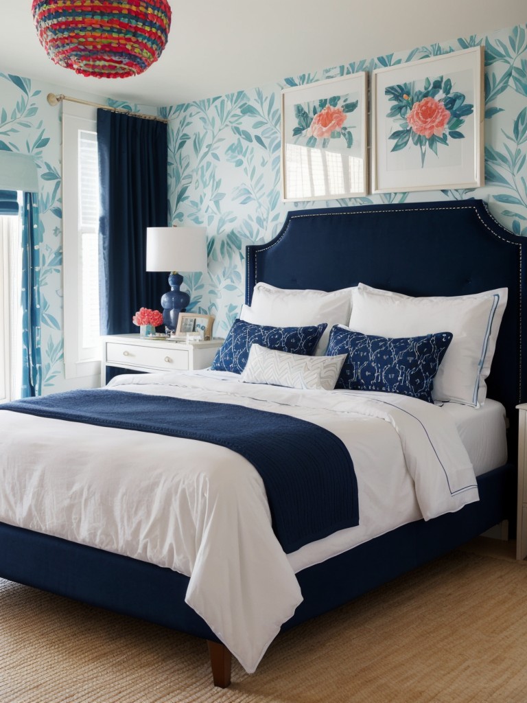 Vibrant Navy Bedroom Ideas for a Dreamy Apartment Vibe