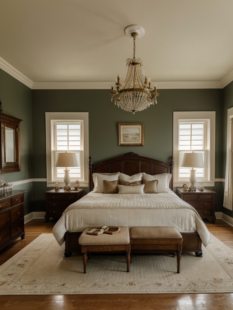 Timeless Vintage Bedroom Decor: Elegant Traditional Touches for Apartments