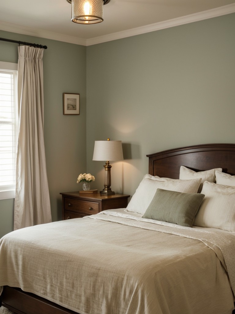 Timeless Vintage Bedroom Decor: Soft Lighting for Serenity