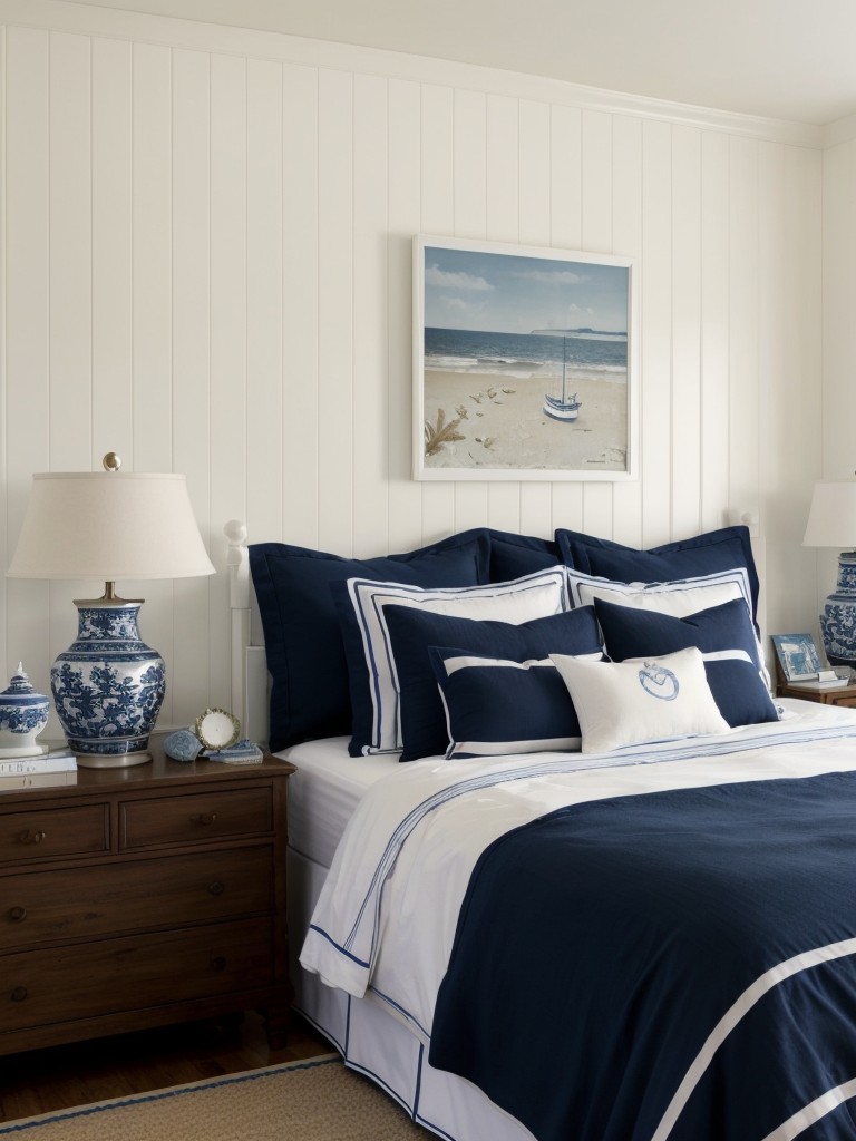 Seaside Serenity: Navy Bedroom Decor Ideas