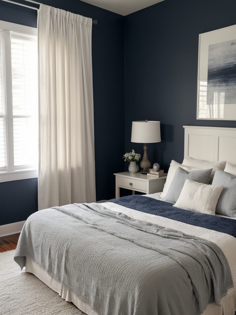 Discover Serenity: Navy Bedroom Inspiration