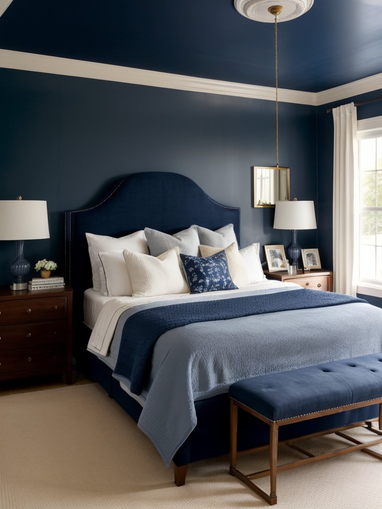 Navy Dreams: Stylish Apartment Decor Inspo