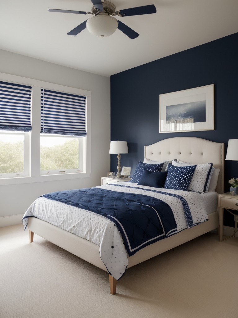 Navy Dreams: Stylish Apartment Bedroom Decor Ideas