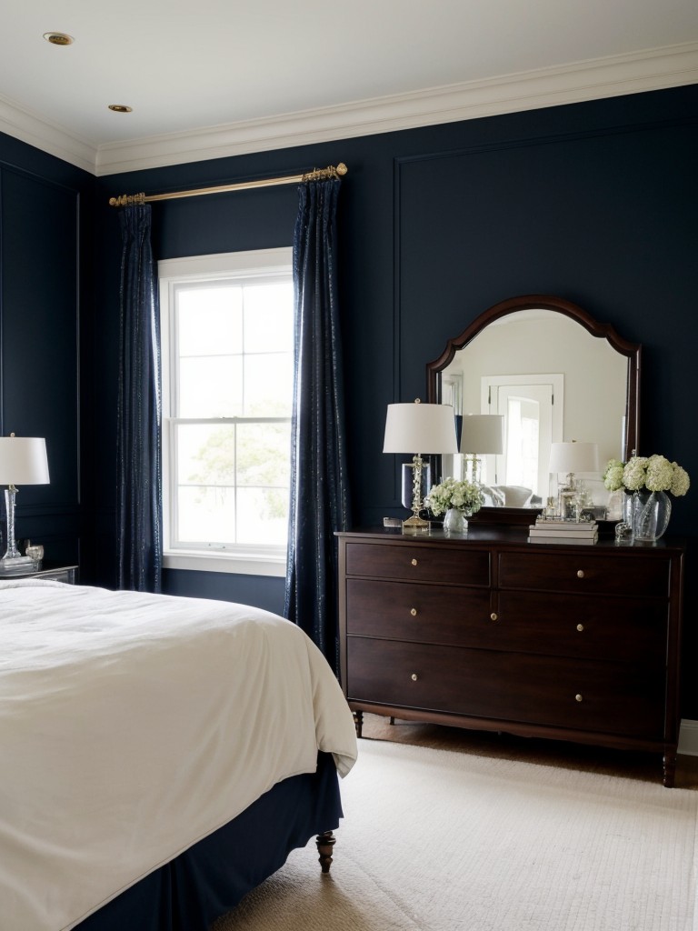 Timeless Navy Bedroom Ideas: Stylish & Elegant Apartment Inspo