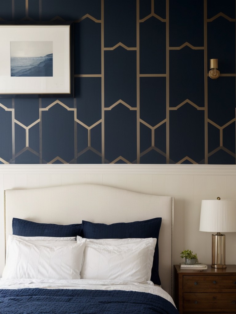 Navy Dream: Apartment Bedroom Decor Inspiration.