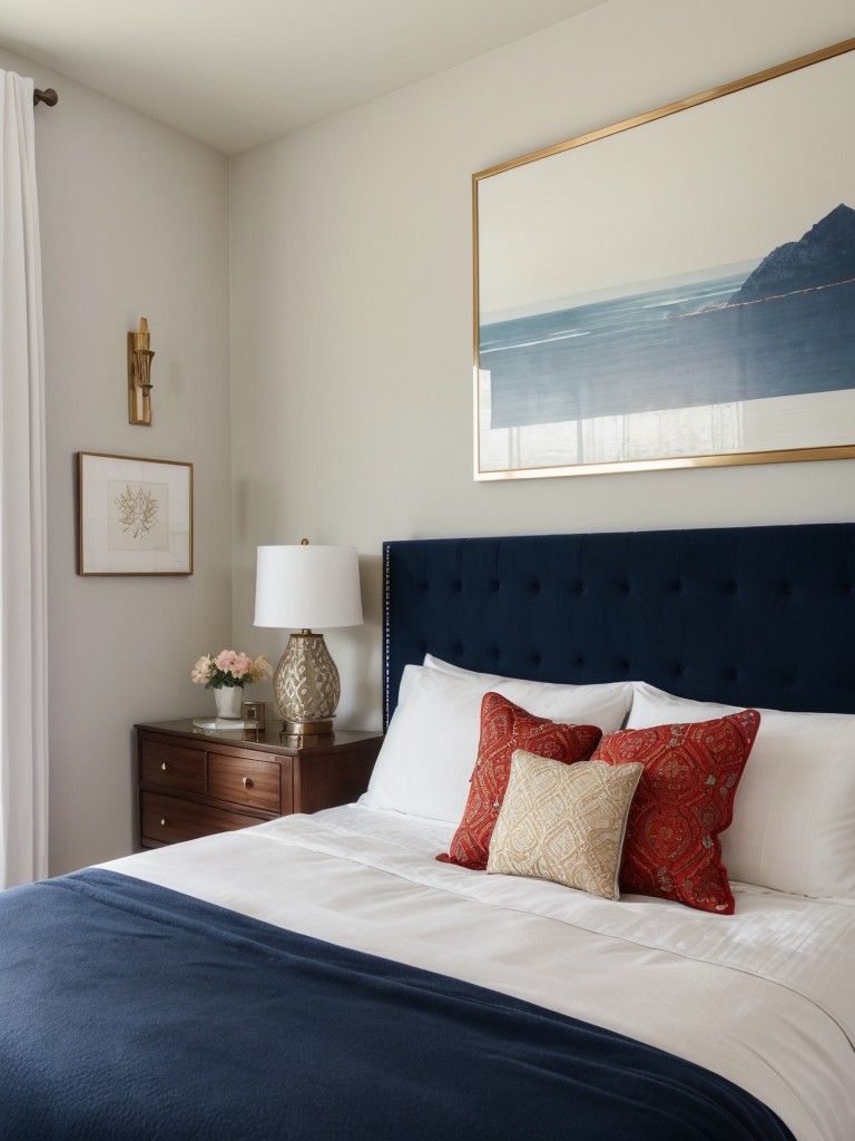 Stunning Apartment Bedroom Decor: Navy Dream!