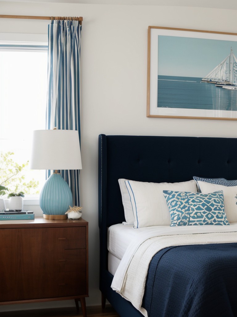 Sea-Side Serenity: Coastal Navy Bedroom Decor Ideas