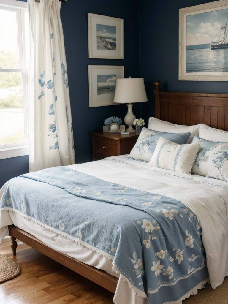 Coastal Navy Bedroom: Create a Relaxing Cottage Retreat!