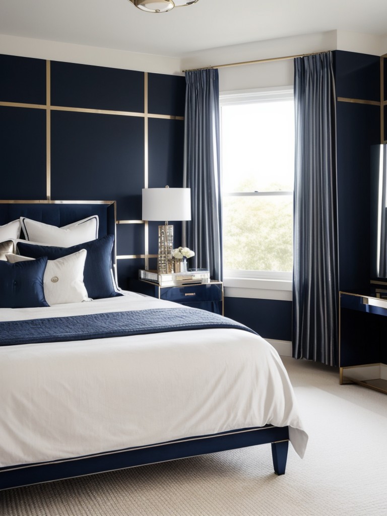 Chic Navy Bedroom Makeover Ideas - Elevate your space with modern style!