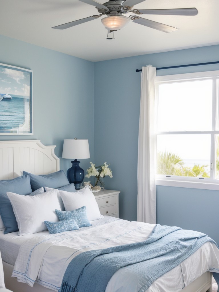 Coastal-Inspired Navy Bedroom: Transform Your Apartment into a Beachside Retreat