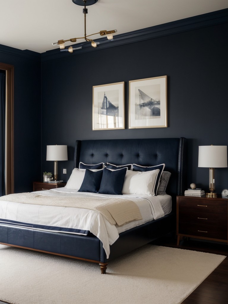 Chic & Masculine Navy Bedroom Ideas