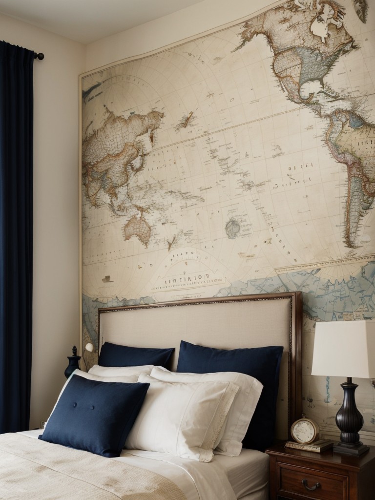 Travel-inspired apartment decor for a wanderlust-inducing bedroom